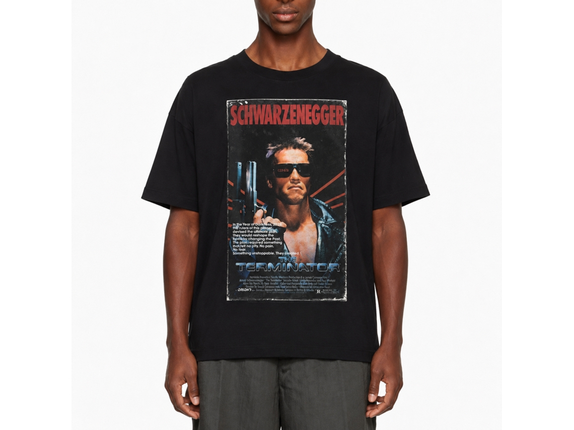 Rockinstone Terminator Vhs Black Adult T-shirt Size:s