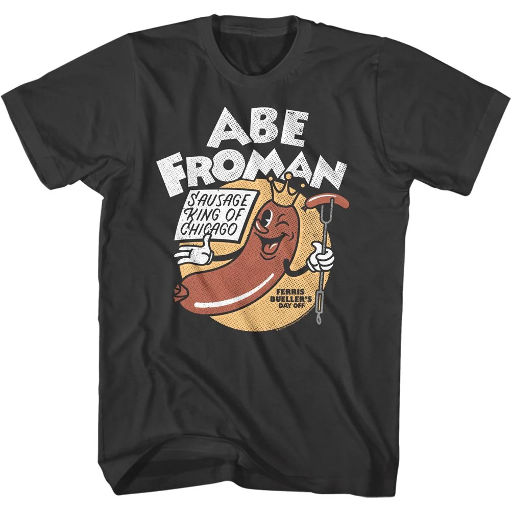 Rockinstone Ferris Bueller's Day Off Abe Froman 2 Solid Smoke Adult T-shirt Size:xxl