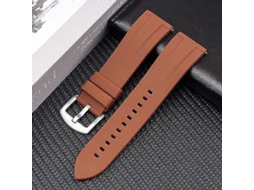 Pulseira Universal Curva De Silicone Para Smartwatch Com Interface Plana De Liberação Rápida, Compatível Com A Maioria Dos Smartwatches.