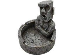 Cinzeiro Criativo Resina 1 Estátua Páscoa Fácil Prova Quedas Decoração Retrô Escritório Armário Moai Peça Ilha GOKOCO