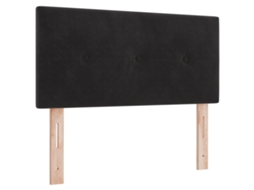 Conjunto 1 Cabeceira Vidaxl Preto Veludo (80 Cm)