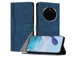 Capa De Couro Com Estampa Triangular E Suporte Tipo Carteira Para Honor Magic7 Pro 5g, À Prova De Choque