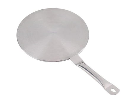 Adaptador De Indução Inox 24cm Robusto Difusor De Calor Compatível Com Todos Os Tipos De Fogão Delaman