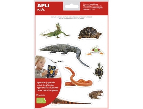 Livro Bolsa 2 Hojas Gomets Realistas Reptiles Y Anfibios De Desconocido (espanhol)