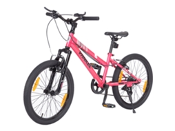 Bicicleta Infantil 20 Polegadas Com 6 Velocidades, Travão V-brake, Para Meninos E Meninas Até 12 Anos