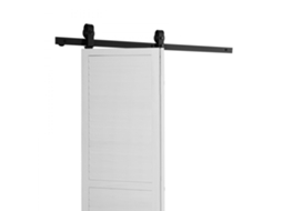 Conjunto De Ferragens E Trilho Para Porta De Correr Dobrável 132 Cm Até 150 Kg Tekmaquinas