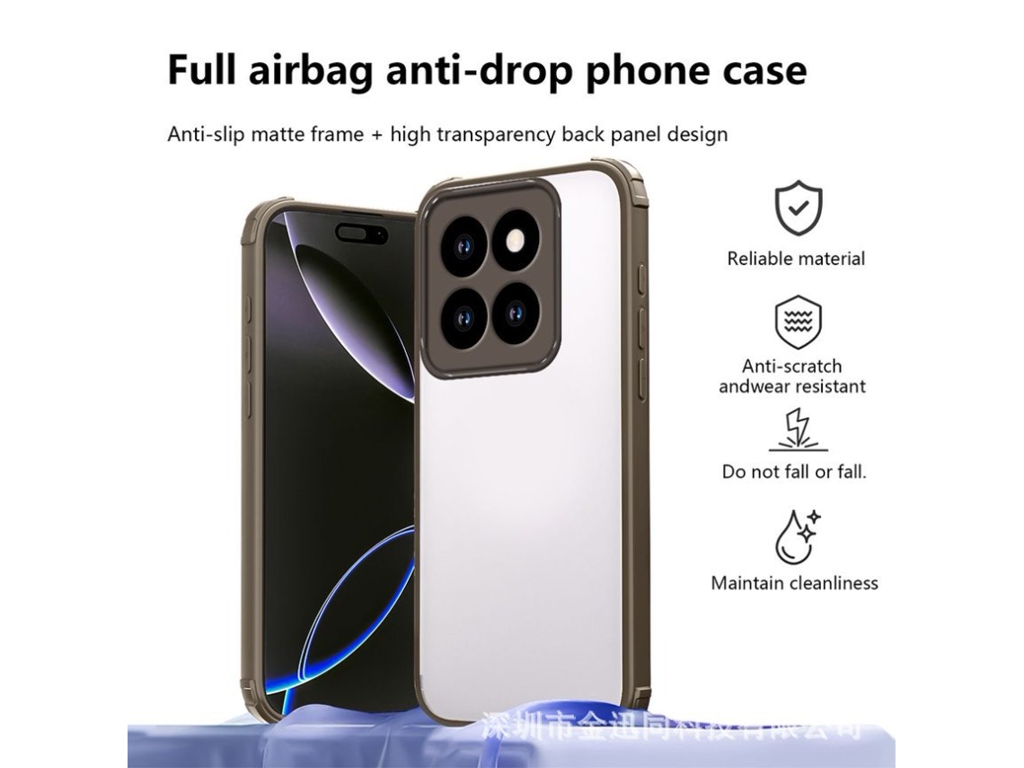 Capa Protetora Para Celular Com Quatro Cantos Reforçados E À Prova De Quedas.marrom, Moto G24/g04s/g04/e14