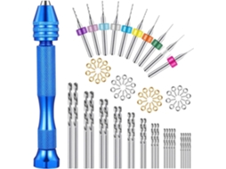 Conjunto de brocas manuais Alipis 76 peças, mini brocas, ferramenta rotativa para furadeira