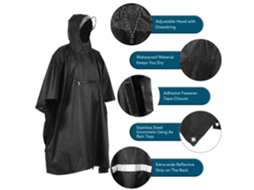 Impermeável Capuz Chuva Camping Hiking Pesca