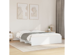 Vidaxl Estrutura De Cama Sem Colchão 160x200 Cm Branco