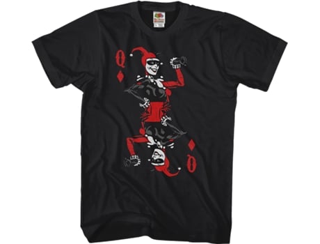 T-Shirt de Homem SUPERHEROMARVEL Harley Quinn Playing Card Algodão (2XL)