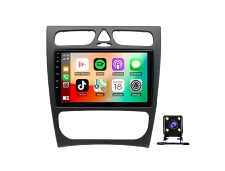 Autorrádios Android 13 Carplay Para Mercedes Benz C209 W209 Clk Class 2003 2009 Com Tela De Navegação Gps De 9 Polegadas Ibeafily