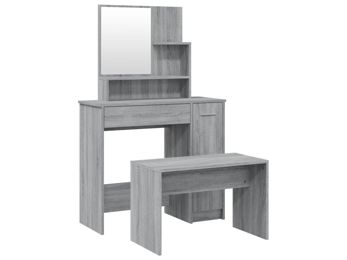 Dressing Table Set, Dressing Table Sets Vidaxl Cinzeto Madeira Processada (n/a)