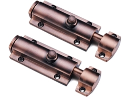 Fechadura Deslizante Com Trava Automática De Mola Para Portas E Janelas, Multicolorida Vermelho Bronze