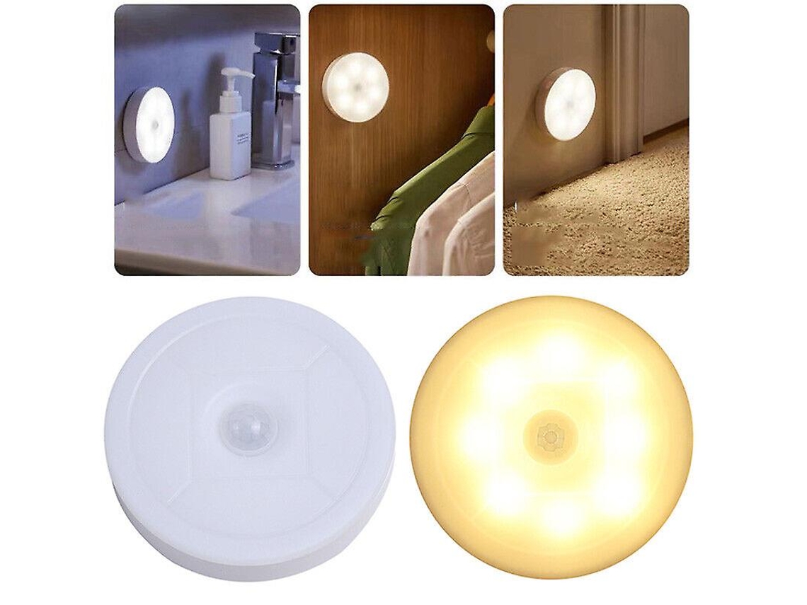 Lurelia Luz Led Para Armário Com 8 Led, 50 Lm, Sensor Pir, Usb, Branco Quente, Para Armário E Escada, Para Garagem