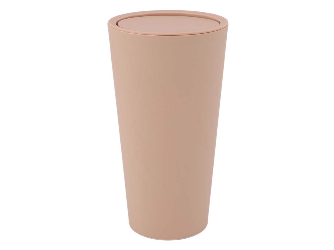 Rebe-lixeira De Mesa Com Tampa Rotativa Mini Abs Khaki