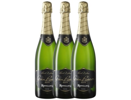 Espumante ROVELLATS Rovellats Brut Nature Cava Gran Reserva (0.75 L - 3 unidades)