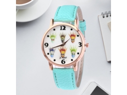 Reloj De Cuarzo Para Hombre Con Correa De Cuero Pu Moda Casual
