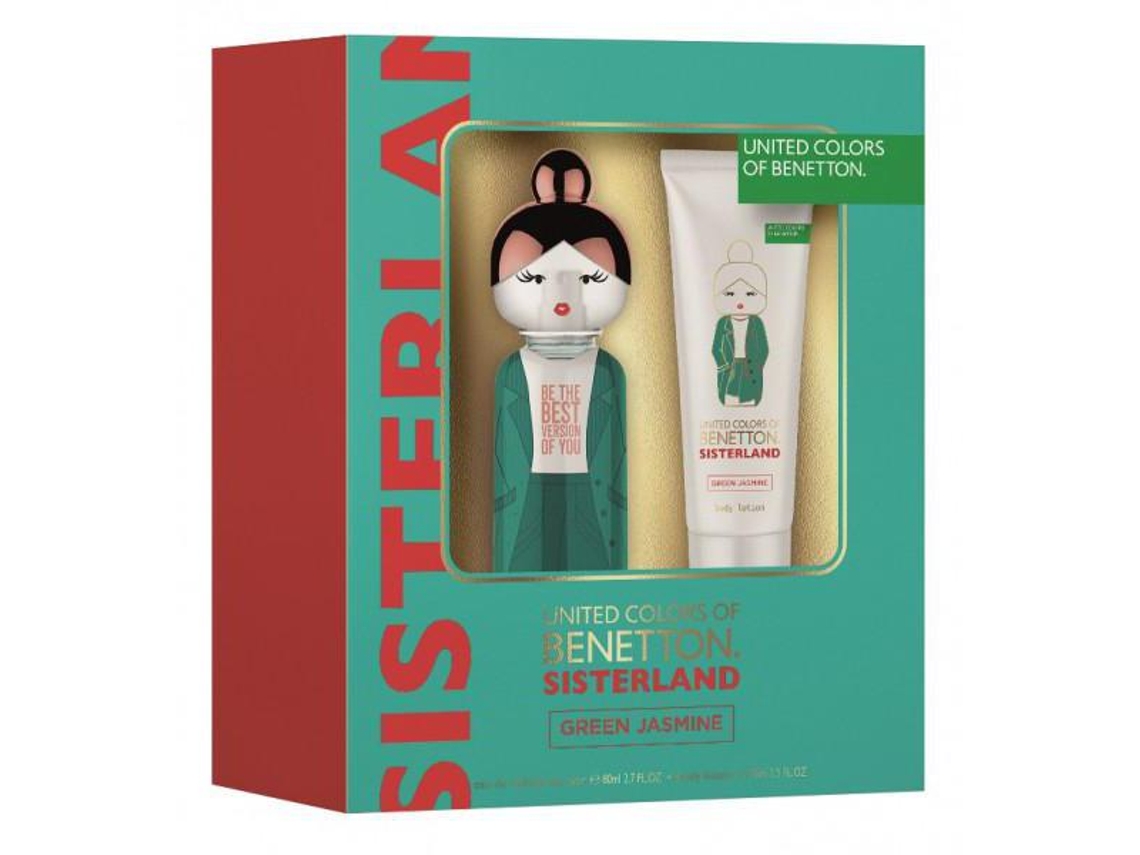 Conjunto de Perfume BENETTON Sisterland Green Jasmine 2 Pcs