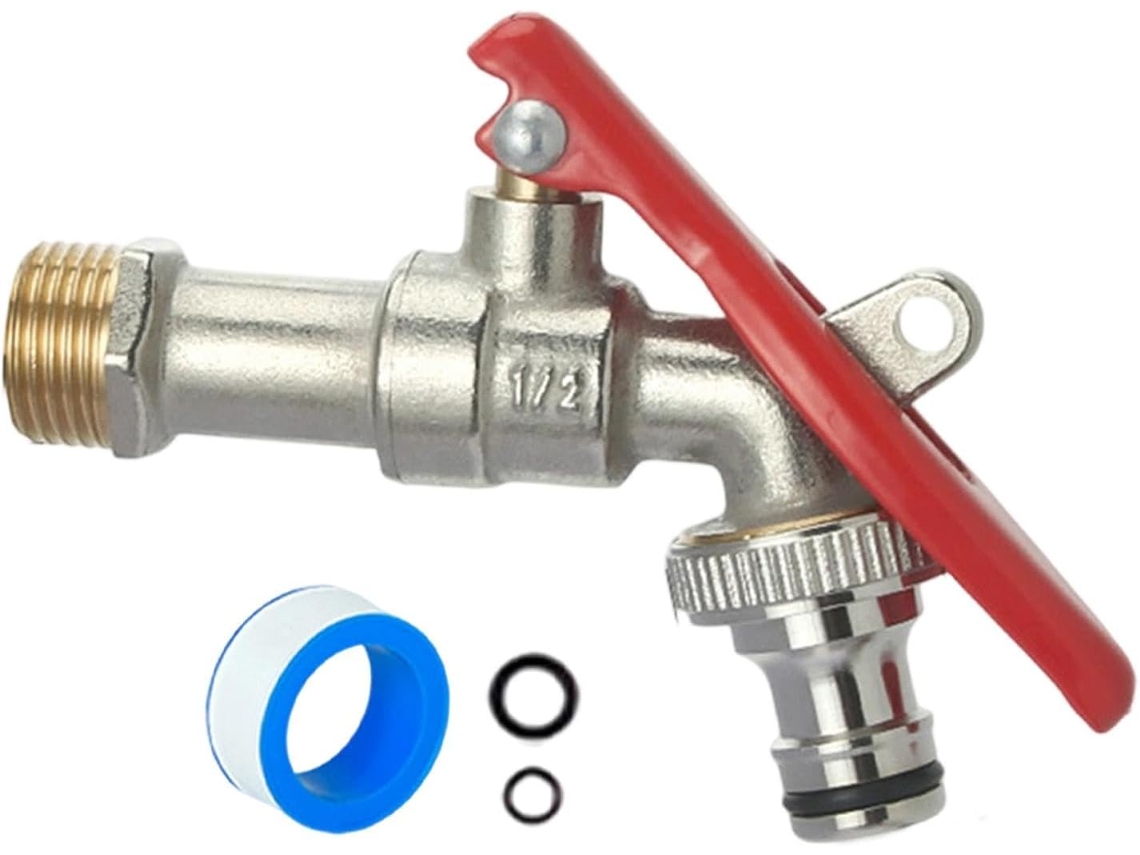 Torneira Externa Com Trava, Latão, Metal Para Uso Externo,
