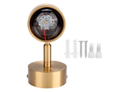 2026 lâmpada de Parede de Cobre Simples para Corredor, Escada, Quarto 3w 220v Luz Branca Quente