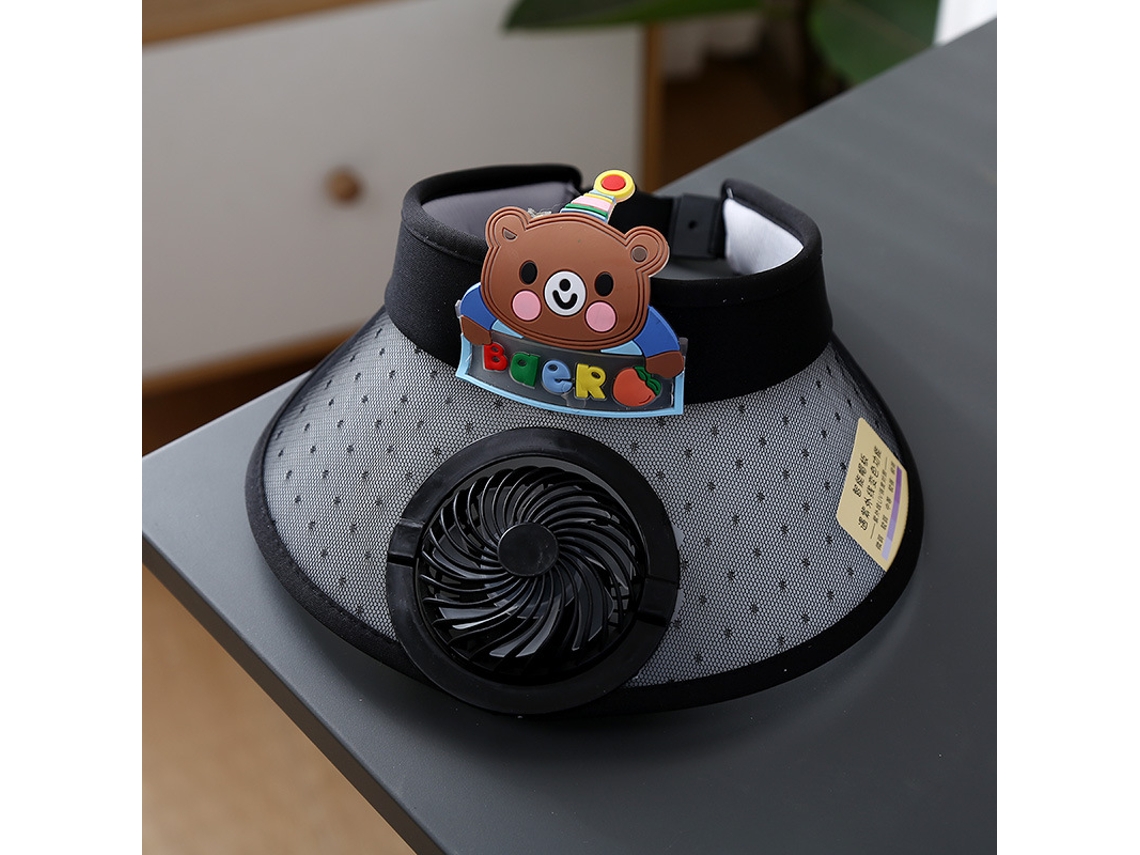 Chapéu feminino com ventilador USB, proteção solar, UV, várias cores