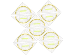 Kit De 10 Réguas Transparentes Com Cabo, Régua Multifuncional Para