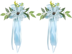 Laço Delicado Com Efeito Espelhado Em Imitação De Rosa Para Decoração De Veículos Em Casamentos E Eventos