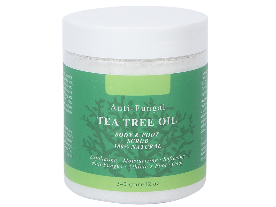 Esfoliante Corporal Natural Sal Mar Morto E Óleo Árvore Do Chá Exfolia Hidrata