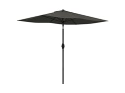 Chapéu de sol ORBITRA COMMERCE, 300x200x248cm, proteção UV50+, inclinação, ventilação, cinza escuro