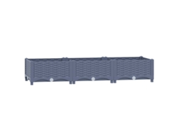 Raised Bed, Raised Beds Vidaxl Cinzeto Polipropileno (120 X 40 X 23 Cm)