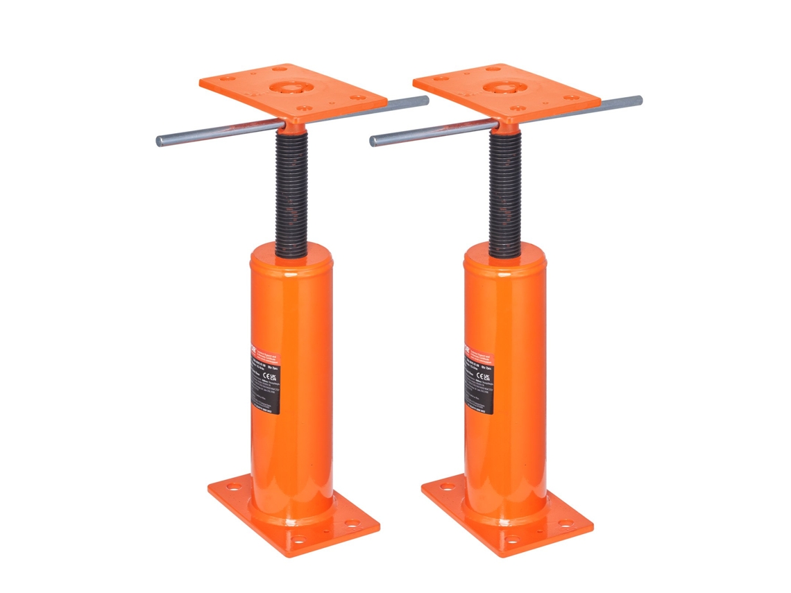 VEVOR 2 Pcs Macaco de Piso Ajustável para Faixa de Altura Da Casa de 12 a 16 Polegadas