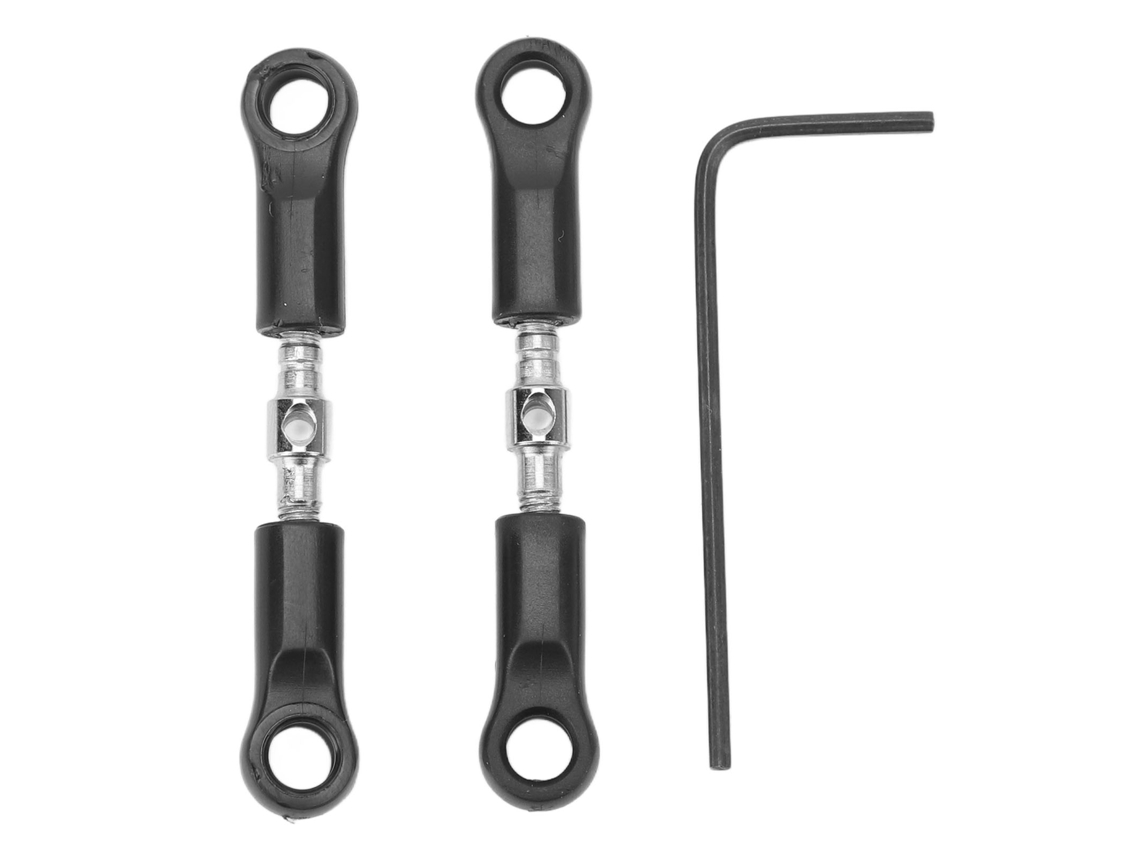 2pcs Biela Direção Rc Ajustável Aço Pa Alta Resistência Ligação Ângulo 1/16 Para Scy 16101 16102 16103 16201pro