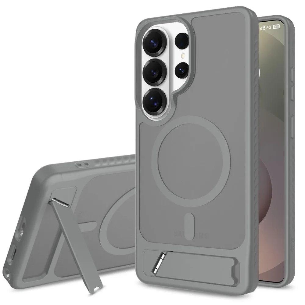 (cinza, Galaxy S26 Ultra) Capa Magnética À Prova De Choque Com Suporte Para Carregamento Sem Fio