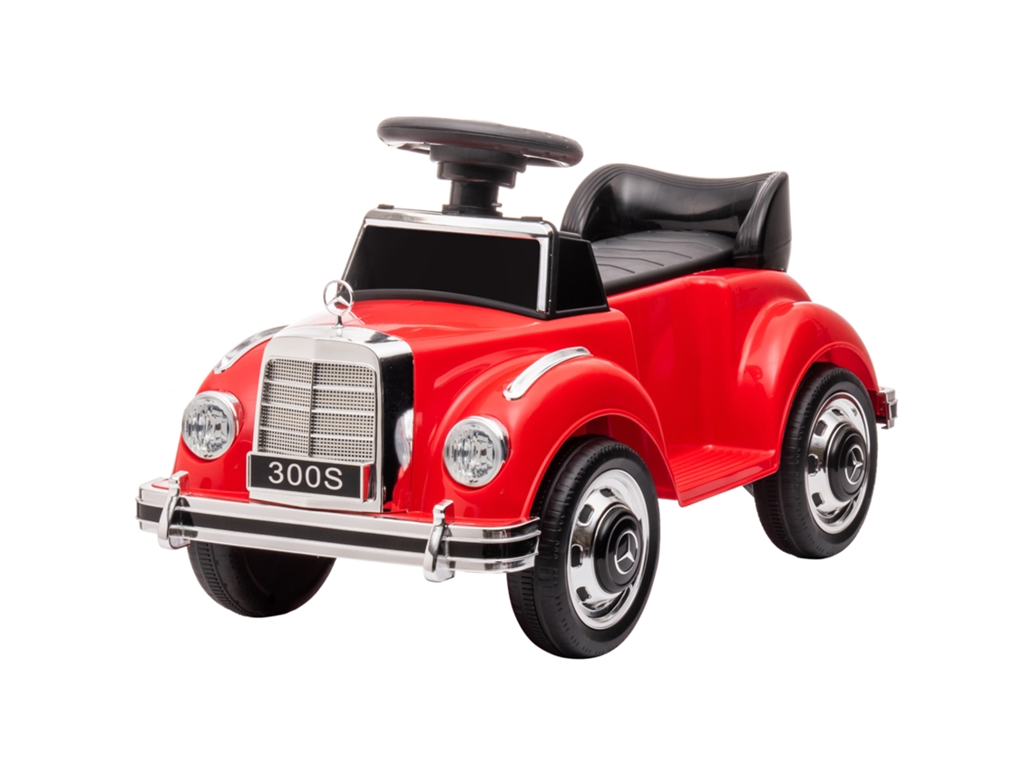Carro Andador Mercedes benz 300s Vermelho 77,5x41,5x45 Cm (volante, Sistema Anti tombo, Armazenamento)
