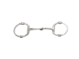 Snaffle de Mordaça de Bunda de Ovo Prateado 12.5 Cmsefton