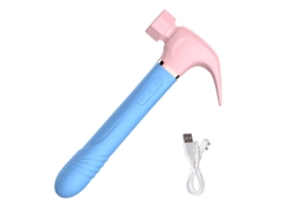 Vibrador Telescpico 4 Em 1, Dispositivo De Masturbao Feminina (azul Rosa)