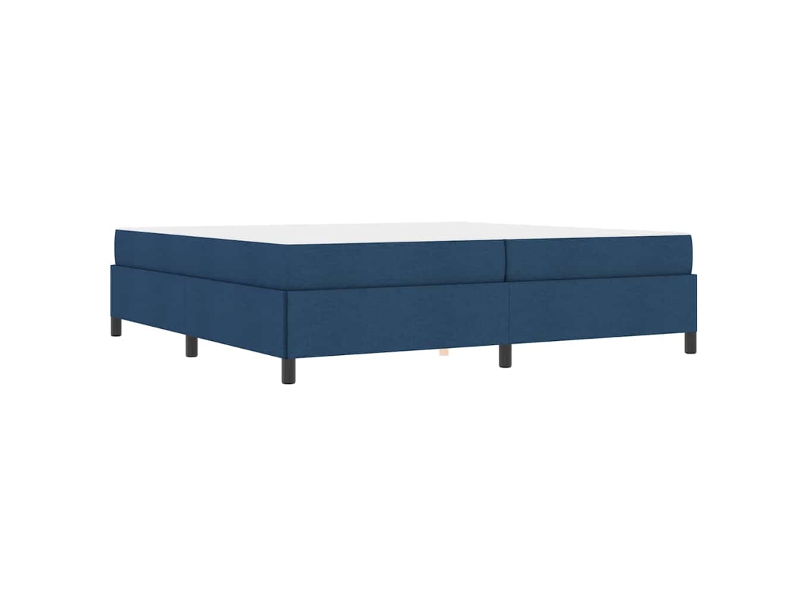 Conjunto 1 Cama Box Vidaxl Azul Tecido (200 X 200 Cm)