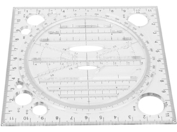 Régua De Desenho Multifuncional Gonetre, Ferramenta De Gabarito Para Design Artístico Em Acrílico E Marcenaria, Para