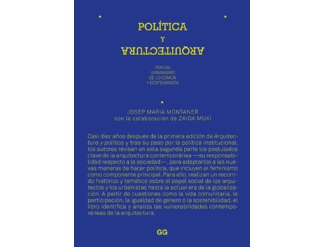 Livro Política Y Arquitectura de Montaner, Josep Maria (Espanhol)