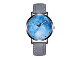 Reloj De Pulsera De Aleación Redondo Analógico De Cuarzo Pareja Gris