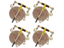 Amarrações De Roquete Vevor 4pcs Com Corrente G80 De 10 Mm X 6,1 M, Carga De 4173 Kg