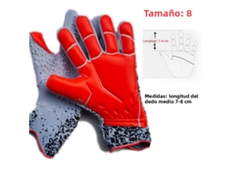 Luvas De Goleiro De Futebol Profissionais (brancas, 8 Cm), Com Proteção Reforçada Em Látex.