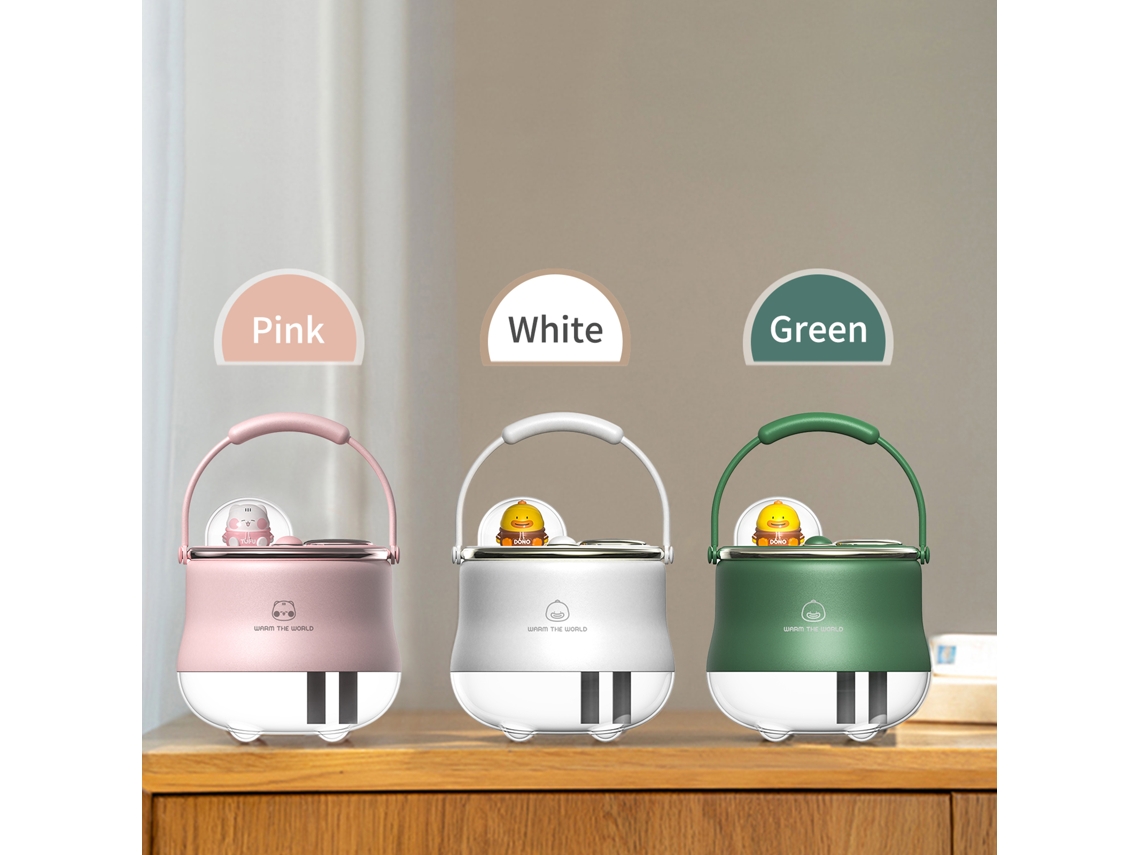 Umidificador de Aromaterapia 300ml com Luzes LED SILVER
