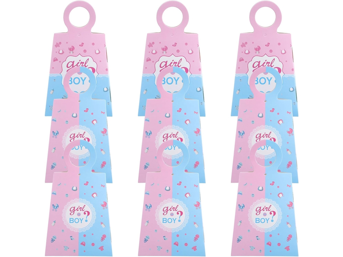 Caixas De Papel Para Doces Sherchpry, 24-unidades, Cores Sortidas Azul E Rosa, Embalagens Ideais Para Chá Revelação De