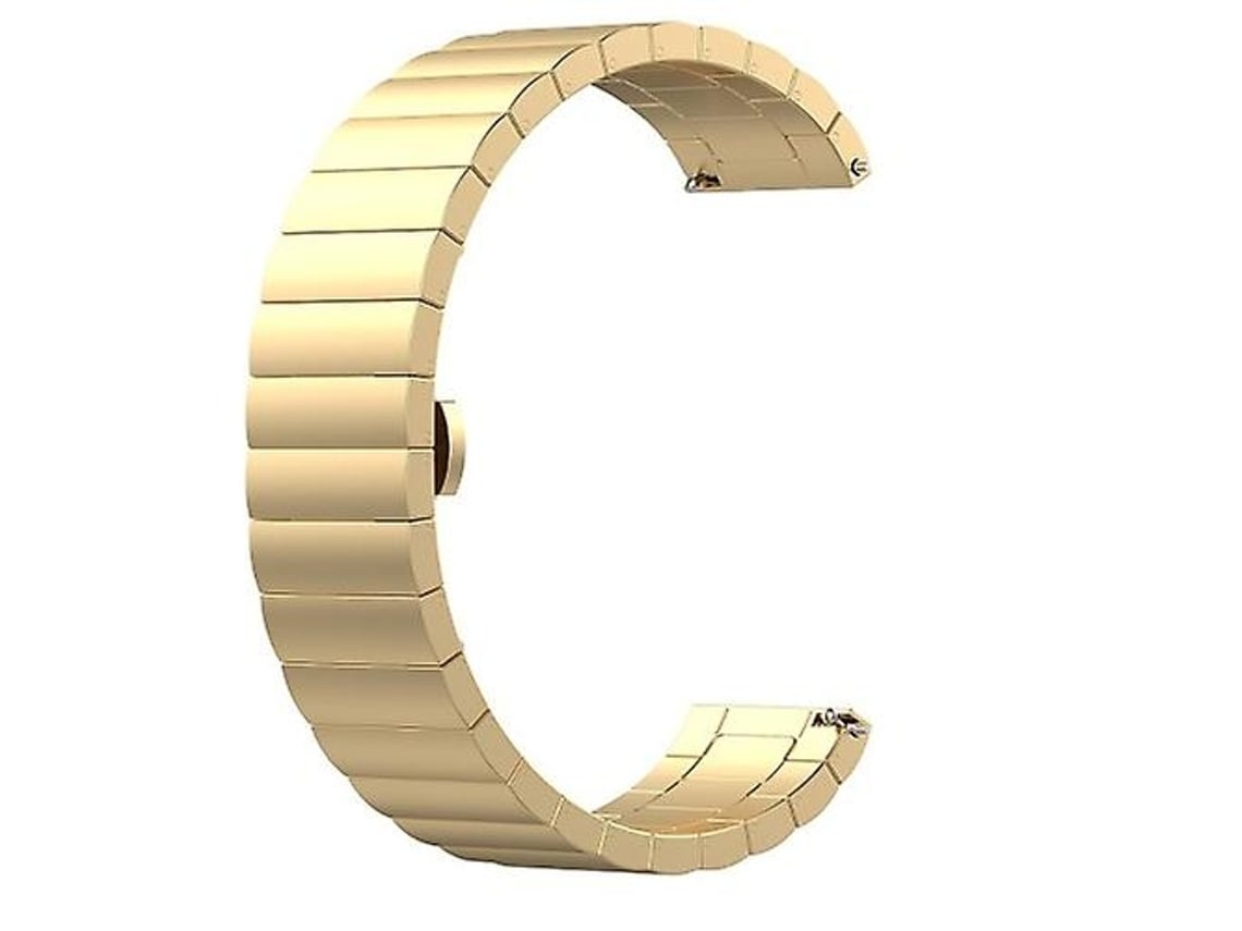 Pulseira De Relógio Lurelia Para Garmin Vivoactive 3 Metal Gold