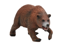 Modelo de Urso Marrom em Miniatura para Decoração de Mesa - Brinquedo Educativo