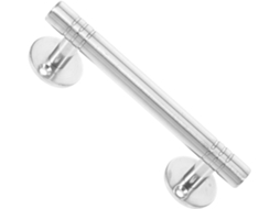 Puxador De Porta Pequeno Em Aço Inoxidável Prateado 124mm Com Simples