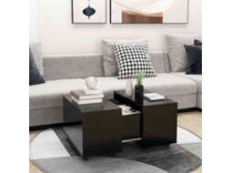 Vidaxl Mesa De Centro 60x60x38 Cm Derivados De Madeira Preto
