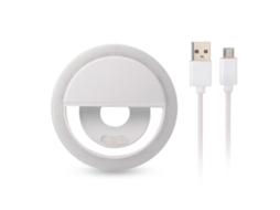 Luz de preenchimento para telefone, carregamento USB, anel de luz